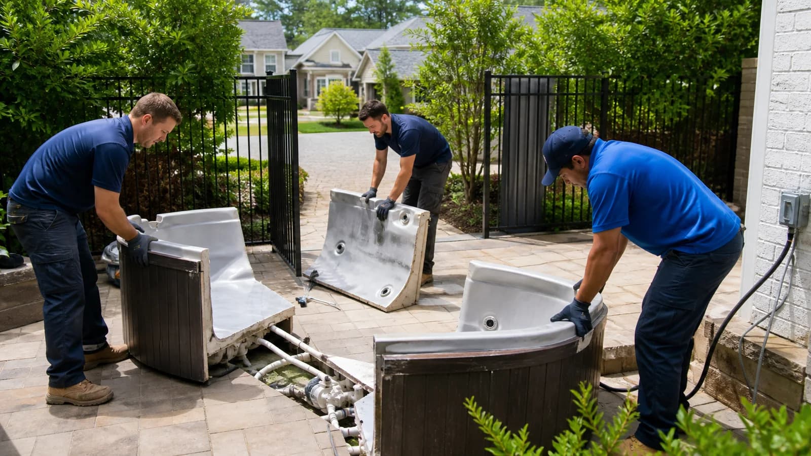 Hot Tub Removal by K. Brooks Junk Removal
