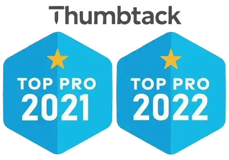 Thumbtack Top Pro junk removal badge